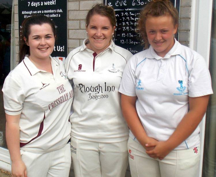 Cresselly’s girl trio make a bit of cricketing history